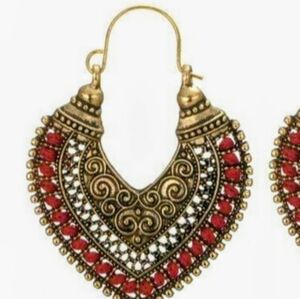 Boho Gold Tassel Earrings